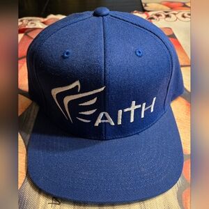 Stylish Blue Cap with FAITH Logo